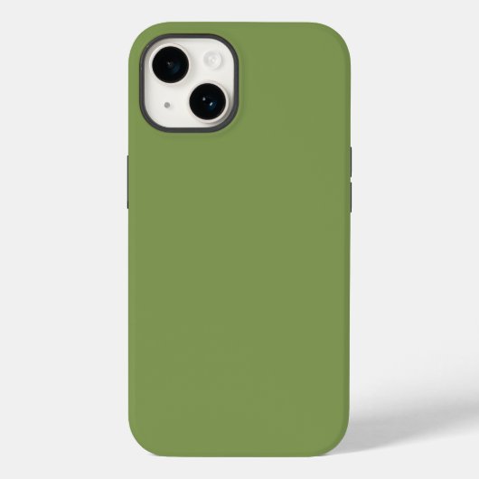 Trendy Moss Green Achtergrond Kleur deze Case-Mate iPhone Case (Achterkant)