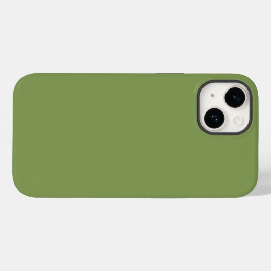 Trendy Moss Green Achtergrond Kleur deze Case-Mate iPhone Case (Achterkant (horizontaal))