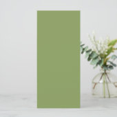 Trendy Moss Green Background Color Pas dit aan (Staand voorkant)