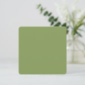 Trendy Moss Green Background Color Pas dit aan (Staand voorkant)