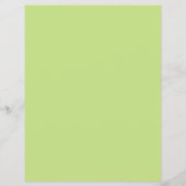 Trendy Moss Green Background Color Pas dit aan Flyer (Achterkant)