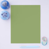 Trendy Moss Green Background Color Pas dit aan Flyer (Enkel)