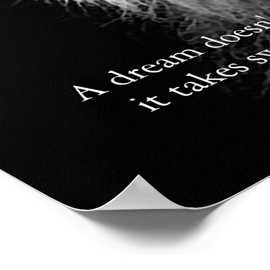 Trendy Motivatie Determination Lion Artwork Poster (Hoek)