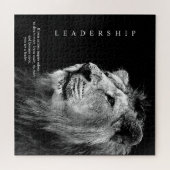 Trendy Motivatie Leadership Lion Legpuzzel (Horizontaal)