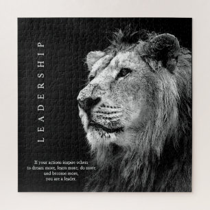 Trendy Motivatie Leadership Lion Legpuzzel