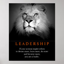 Trendy Motivatie Leadership Lion
