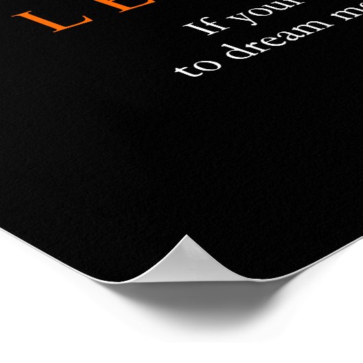 Trendy Motivatie Leadership Lion Poster (Hoek)