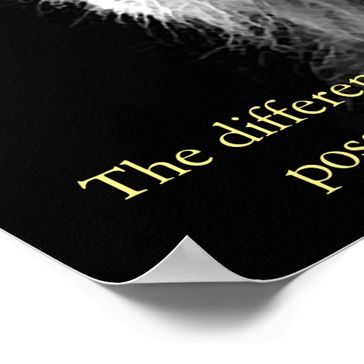 Trendy Motivatie leeuwenbepaling Poster (Hoek)