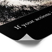 Trendy Motivatie leiderschap Wolf Eyes Poster (Hoek)