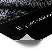 Trendy Motivatie leiderschap Wolf Eyes Poster (Hoek)