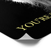 Trendy Motivatie Lion Geloof in jezelf Poster (Hoek)