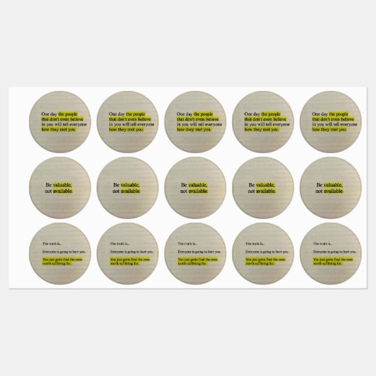 Trendy Motivatie Sticker set Instagram Post (Vel)