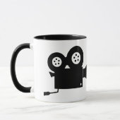 TRENDY MOVIE CAMERA IN ZWARTE EN WITTE MOK (Links)