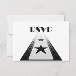 Trendy Movie Thed Wedding Response Card RSVP Kaartje