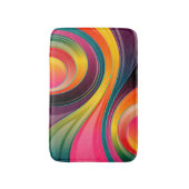 Trendy Multi-Color Abstract Whirl Design Badmat (Voorkant Verticaal)