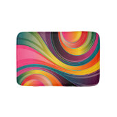 Trendy Multi-Color Abstract Whirl Design Badmat (Voorkant)