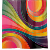 Trendy Multi Color Douchegordijn (Voorkant)