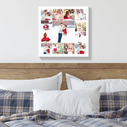 Trendy Multi fotocollage Canvas Afdruk (Insitu (Slaapkamer))