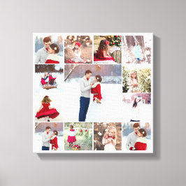 Trendy Multi fotocollage Canvas Afdruk