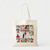 Trendy Multi Photo Collage Canvas tas (Voorkant)