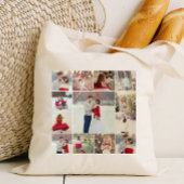Trendy Multi Photo Collage Canvas tas