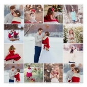 Trendy Multi Photo Collage Poster (Voorkant)