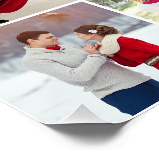 Trendy Multi Photo Collage Poster (Hoek)