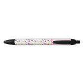 Trendy Multicolour Wild Spring Bloemen Bloemen Blo Zwarte Inkt Pen (Achterkant)