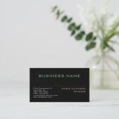 Trendy Multiple Color Rich Black Visitekaartje (Staand voorkant)