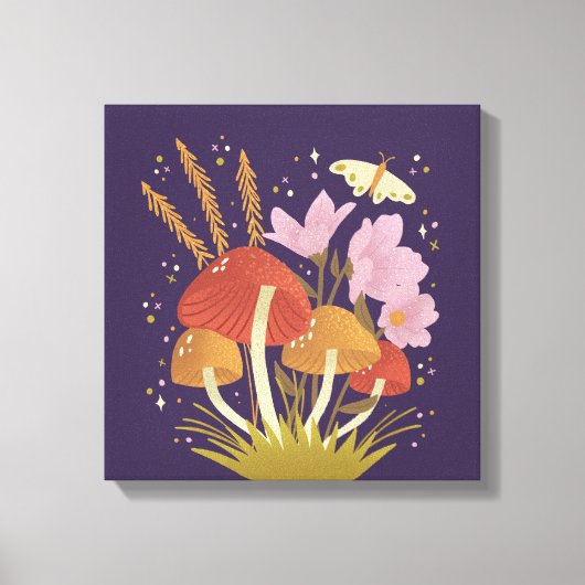 Trendy Mushroom Art Print (Voorkant)
