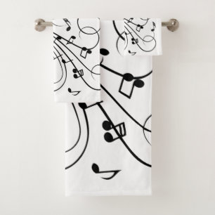 Trendy Music Design Bad Handdoek