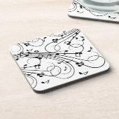 Trendy Music Design Bier Onderzetter (Linkerzijde)