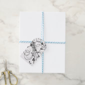 Trendy Music Design Cadeaulabel (Met Touw)