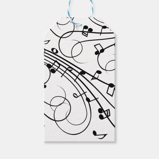 Trendy Music Design Cadeaulabel (Voorkant)