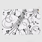 Trendy Music Design Golfhanddoek (Horizontaal)