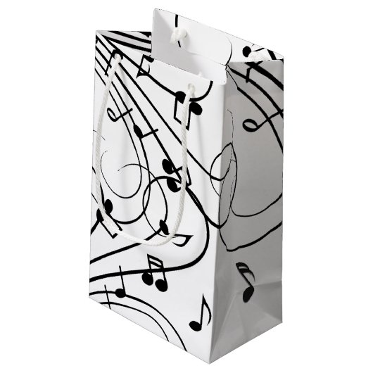 Trendy Music Design Klein Cadeauzakje (Achterkant Gekanteld)
