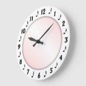 Trendy Music Design Pink Grote Klok (Hoek)