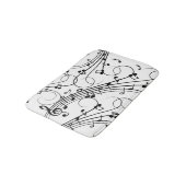 Trendy Music Design Shower Curtain Badmat (Gekanteld)