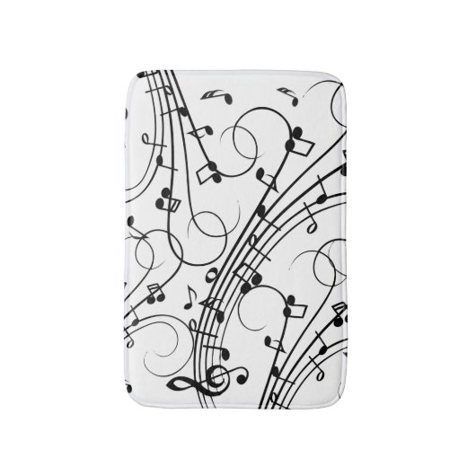 Trendy Music Design Shower Curtain Badmat (Voorkant Verticaal)