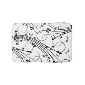 Trendy Music Design Shower Curtain Badmat (Voorkant)