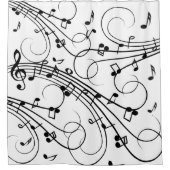 Trendy Music Design Shower Curtain Douchegordijn (Voorkant)
