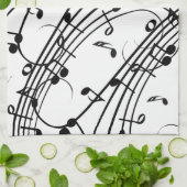 Trendy Music Design Theedoek (Gevouwen)