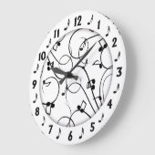 Trendy Music Design Wall Clock Grote Klok (Hoek)