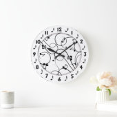 Trendy Music Design Wall Clock Grote Klok (Huis)