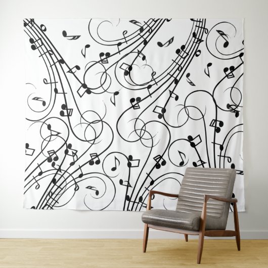 Trendy Music Design Wandkleed (In Situ (horizontaal))