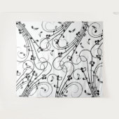 Trendy Music Design Wandkleed (Voorkant (horizontaal))