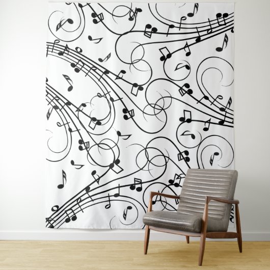 Trendy Music Design Wandkleed (In situ)