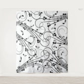 Trendy Music Design Wandkleed (Voorkant)