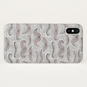 Trendy Mustache Pattern Case-Mate iPhone Case (Achterkant (horizontaal))