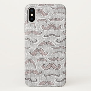 Trendy Mustache Pattern Case-Mate iPhone Case